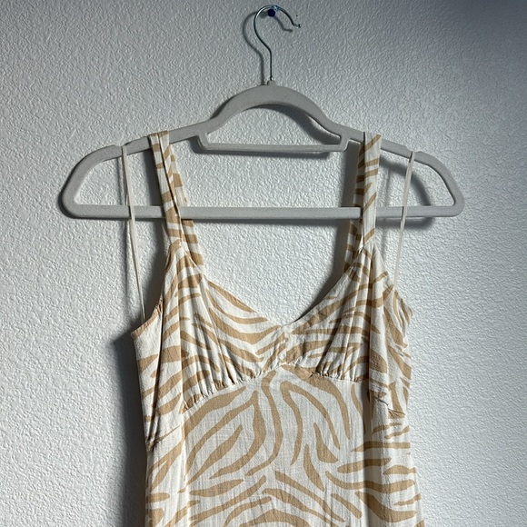 Linen zebra print dress - Picture 2 of 7